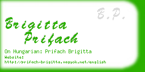 brigitta prifach business card